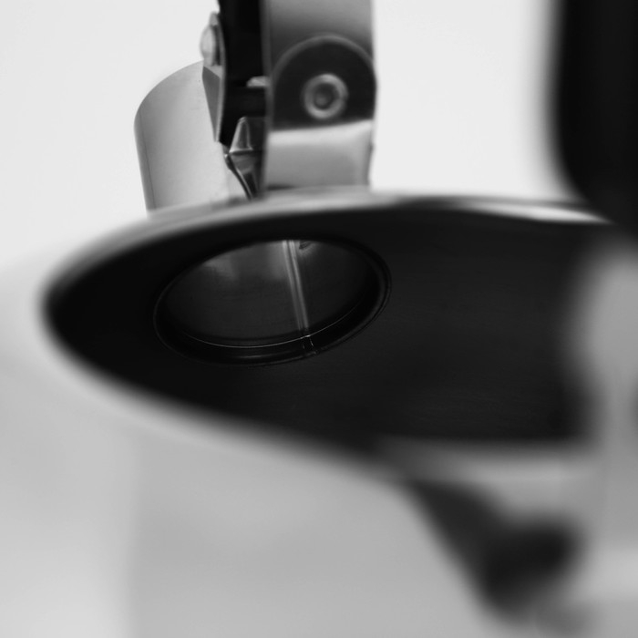 Чайник со свистком из нержавеющей стали Доляна «Чёрная ночь», 3 л, фиксированная ручка, цвет хромированный Чайник со свистком из нержавеющей стали Доляна «Чёрная ночь», 3 л, фиксированная ручка, цвет хромированный