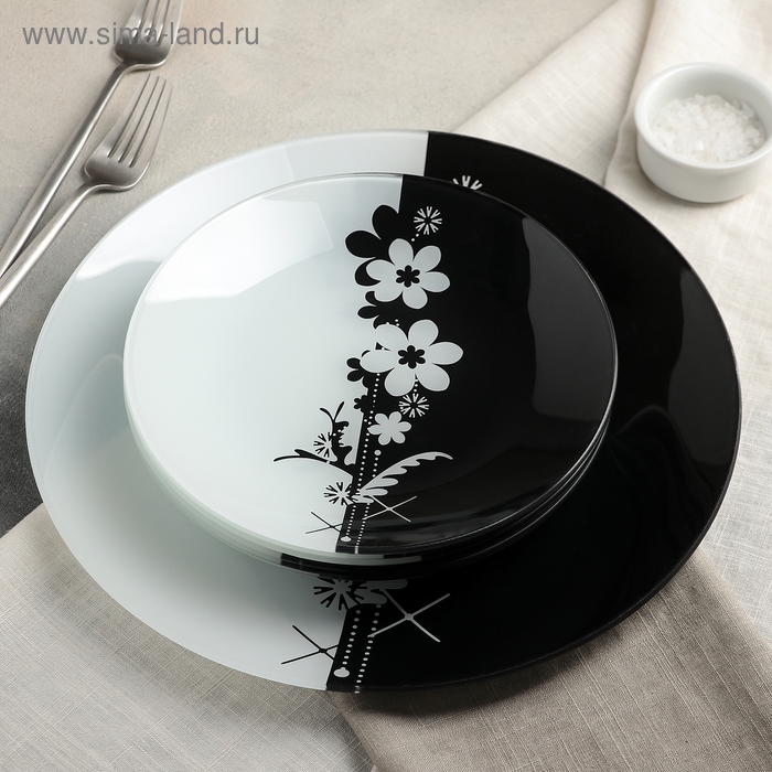 Сервиз столовый на 6 персон «Ромашки», 7 предметов: d=30 см - 1 шт, d=20 см - 6 шт Сервиз столовый на 6 персон «Ромашки», 7 предметов: d=30 см - 1 шт, d=20 см - 6 шт