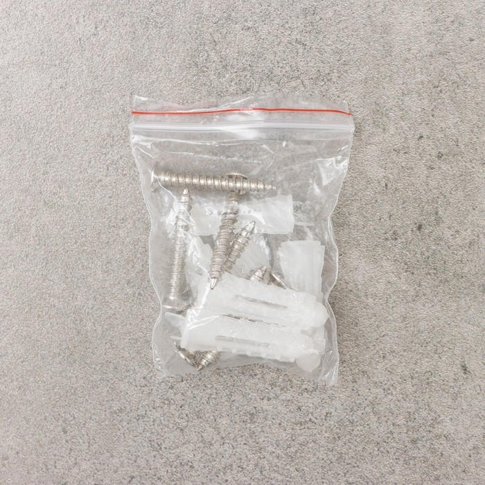 Держатель для швабр и метел с крючками Доляна, крепление саморезы, 41×8 см, 5 секций Держатель для швабр и метел с крючками Доляна, крепление саморезы, 41×8 см, 5 секций