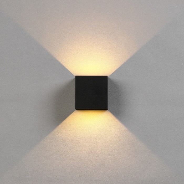 Светильник фасадный «Куб», FSD-063, 6 Вт, 3000К, регулир. луч, IP65, 220 В, пластик, черный 100842 Светильник фасадный «Куб», FSD-063, 6 Вт, 3000К, регулир. луч, IP65, 220 В, пластик, черный 100842