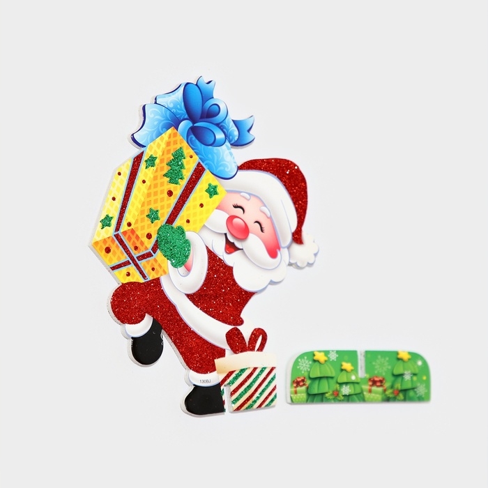 Декоративное украшение (подставка)  Декоративное украшение (подставка) "Дед мороз с подарком" 9х14,5 см