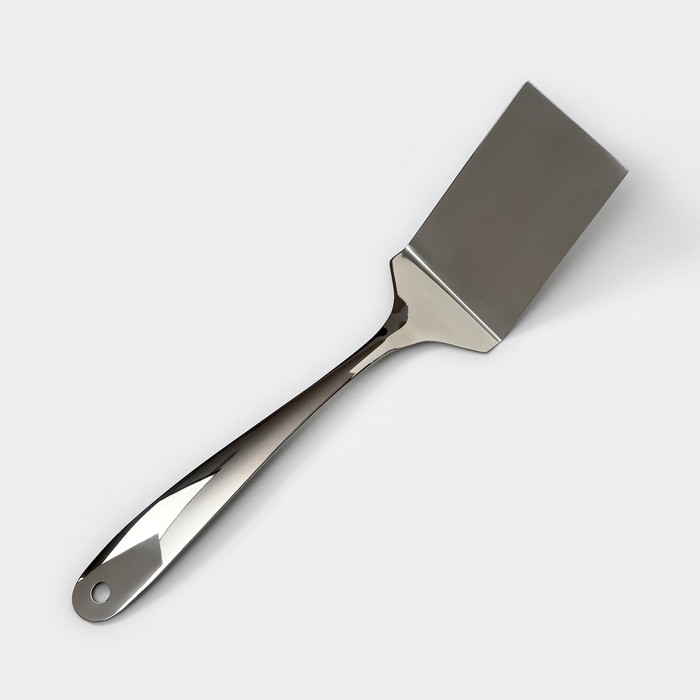 Лопатка из нержавеющей стали Доляна Everyday, 35×7,5 см, толщина 3 мм, цвет серебряный Лопатка из нержавеющей стали Доляна Everyday, 35×7,5 см, толщина 3 мм, цвет серебряный