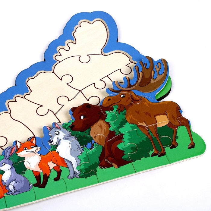 Пазлы на подложке «Лес» Пазлы на подложке «Лес»