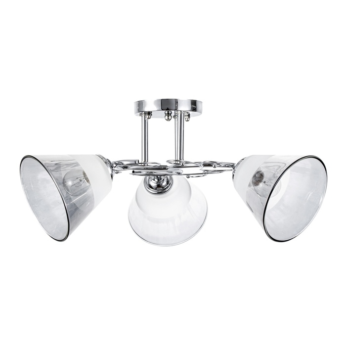 Люстра Люстра "Идрис" 3хЕ27 40Вт хром 48х48х26 см