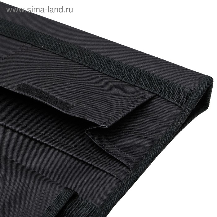 Папка для чертежей и рисунков для художников А3, 450 х 320 х 30 мм, с ручками, каркасная, текстильная, 3 кармана, чёрная, Estado