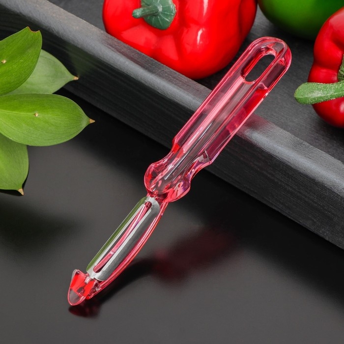 Овощечистка Доляна «Леденец», 17 см, цвет МИКС Овощечистка Доляна «Леденец», 17 см, цвет МИКС