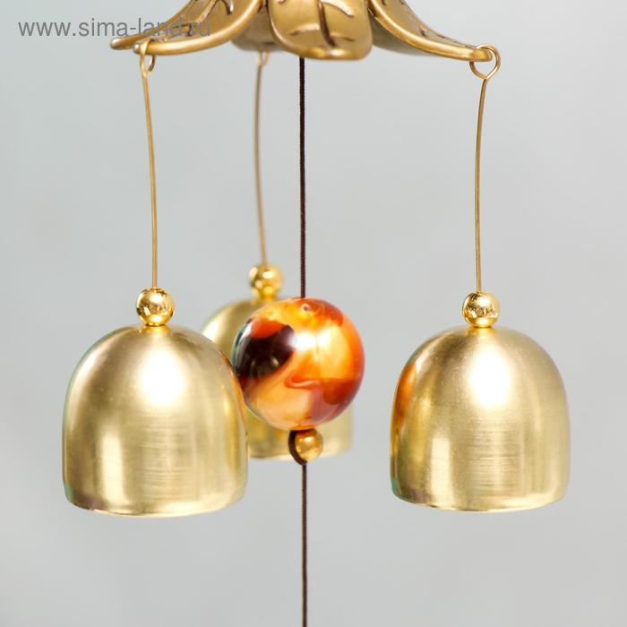 Музыка ветра металл Музыка ветра металл "Филин на ветке" 6 колокольчиков 60 см