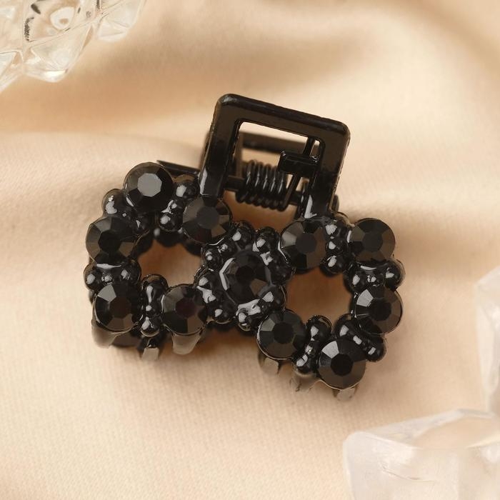 Краб для волос Краб для волос "Мелани" бантик, 2,5 см, чёрный