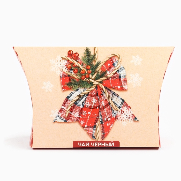 Чай чёрный «Новый год бантик», со вкусом имбирного пряника, 20 г. Чай чёрный «Новый год бантик», со вкусом имбирного пряника, 20 г.