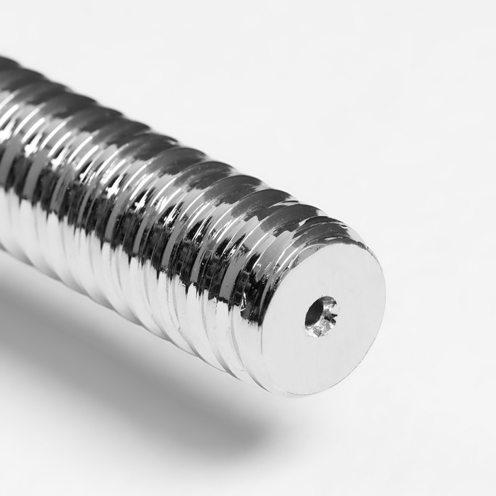 Гриф для штанги прямой, металлический, хромированный, d=28 мм, 180 см Гриф для штанги прямой, металлический, хромированный, d=28 мм, 180 см