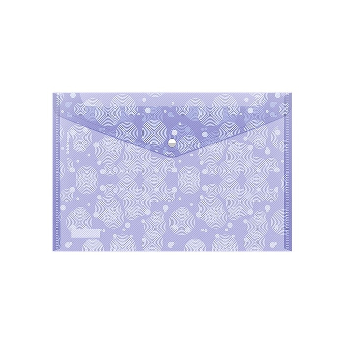 Папка-конверт на кнопке А4, 180 мкм, ErichKrause, Pastel Dots, глянцевая, полупрозрачная, с рисунком, МИКС Папка-конверт на кнопке А4, 180 мкм, ErichKrause, Pastel Dots, глянцевая, полупрозрачная, с рисунком, МИКС