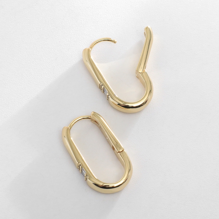 Серьги со стразами XUPING важность, цвет белый в золоте Серьги со стразами XUPING важность, цвет белый в золоте