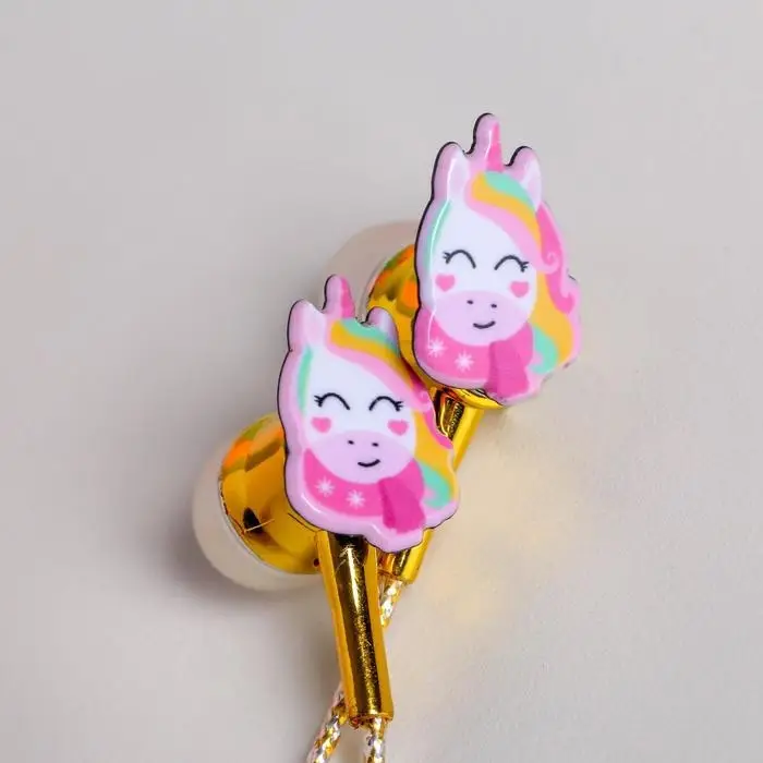 Наушники проводные новогодние &laquo;Счастья и радости&raquo;, 1,2 м