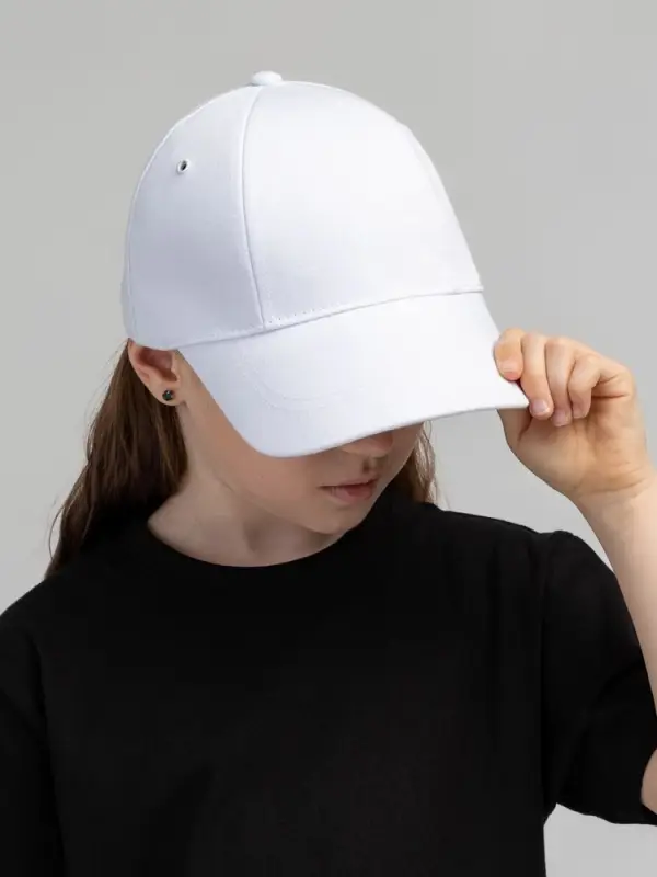 Бейсболка детская Capture Kids, белая Бейсболка детская Capture Kids, белая