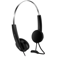 Гарнитура компьютерная Genius HS-220U,&nbsp; кабель 2.4м., черный