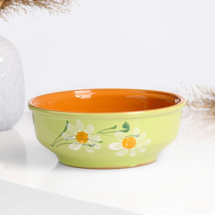 Миска  Миска "Русская малая" 0,5л / 15,5х6см, зеленая