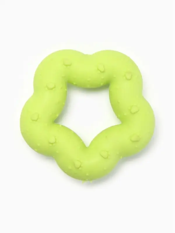 Жевательная игрушка для собак &laquo;Пленительная звезда&raquo;, 7 см, TPR, жёлтая