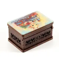 Шкатулка новогодняя &laquo;С Новым Годом!&raquo;, 9.5&times;6.5&times;5.3 см