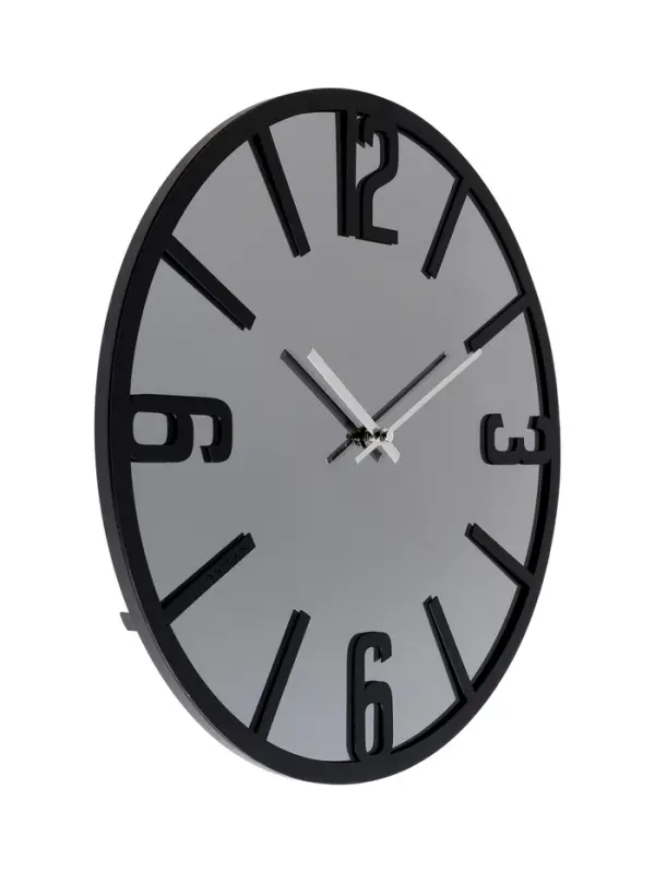 Часы настенные, интерьерные, бесшумные, d-40 см, металл с зеркалом