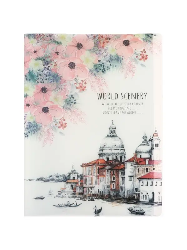 Папка формат А4, с 60 прозрачными файлами &laquo;Город&raquo;, МИКС