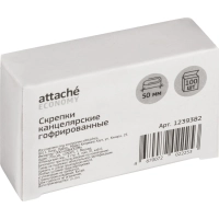 Скрепки оцинкованные, 50 мм, гофрирован., 100 шт/уп