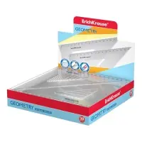 Треугольник 45*, 16 см, ErichKrause Clear