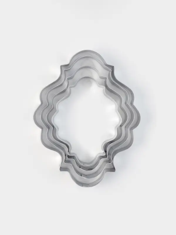 Формы для печенья &laquo;Рамка для фото&raquo;, набор 4 шт., нержавеющая сталь, серебристые