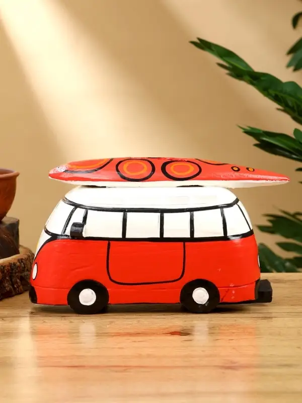 Копилка «Микроавтобус», 24×12×13.5 см, дерево, красный Копилка «Микроавтобус», 24×12×13.5 см, дерево, красный