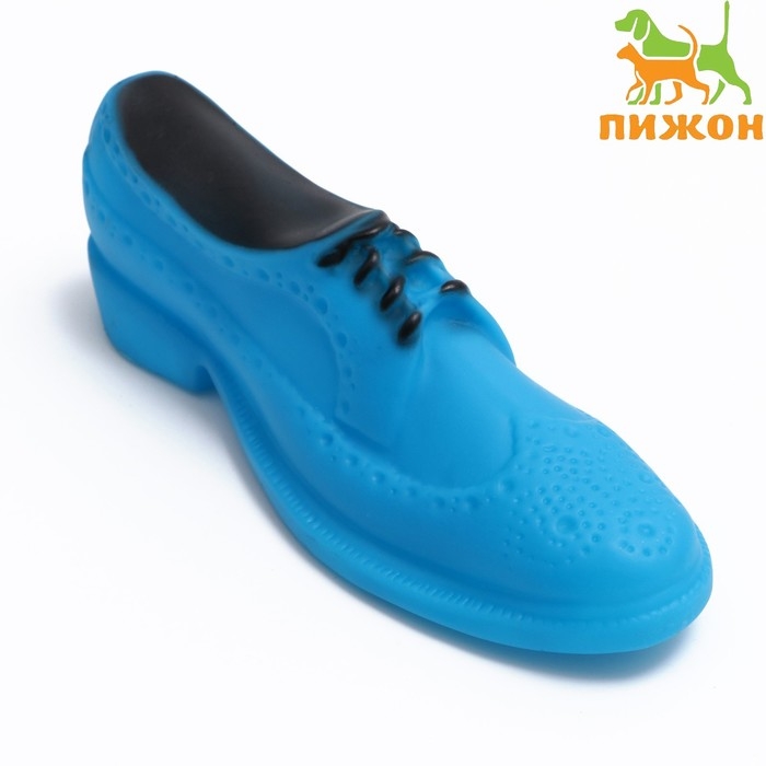 Игрушка пищащая Игрушка пищащая "Туфля" для собак, 17 см, синяя