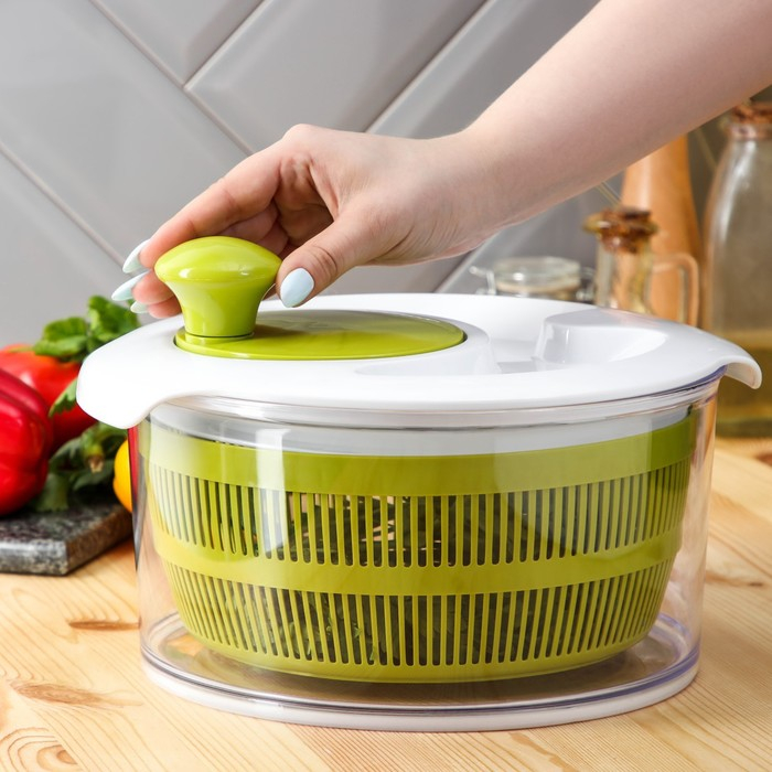 Овощерезка универсальная Доляна Fresh cook, 7 насадок, цвет белый/зелёный Овощерезка универсальная Доляна Fresh cook, 7 насадок, цвет белый/зелёный