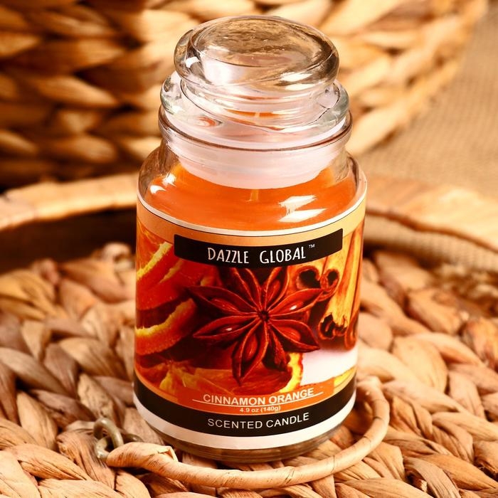 Свеча в банке 11х5,5 см Cinnamon orange 140 мл Свеча в банке 11х5,5 см Cinnamon orange 140 мл
