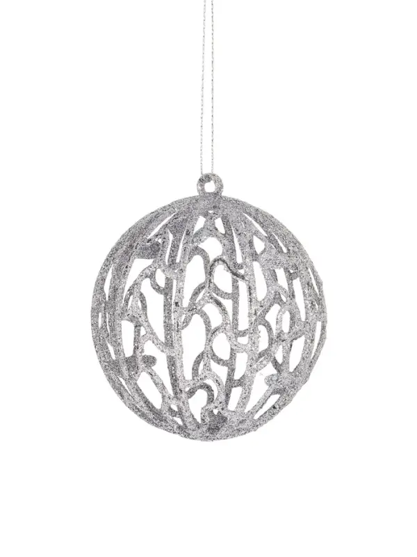 Ёлочные игрушки &laquo;Сфера блеска&raquo;, шары новогодние, d=8 см, набор 2 шт., серебро, золото