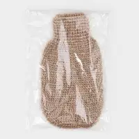 Мочалка - варежка для тела Доляна, массажная, 22&times;11 см, бежевая