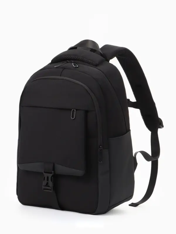 Рюкзак, 27*13*38,5 см, 2 отд 4н/карм, Комби, Водонепрон. дно, черный