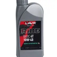 Моторное масло LAVR MOTO RIDE BASIC 4T 10W40 SL, 1 л Ln7749