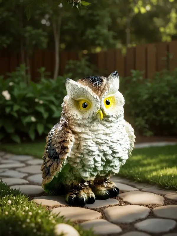 Садовая фигура из гипса &laquo;Филин&raquo;, 19&times;12&times;15 см