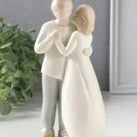 Сувенир керамика "Влюблённая пара. Близость" 8х5,5х17 см