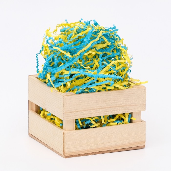 Наполнитель бумажный «Голубая лагуна», светло-синий и желтый, 50 г Наполнитель бумажный «Голубая лагуна», светло-синий и желтый, 50 г