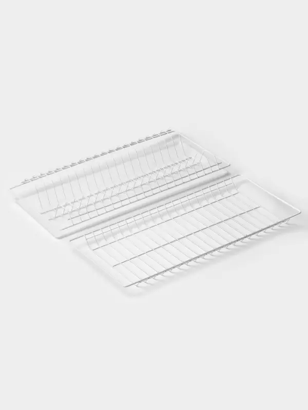 Сушилка для посуды с поддоном для шкафа 60 см, 56.5&times;25.6 см, белая