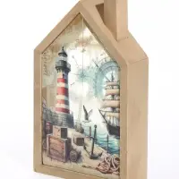 Фигурка керамическая с подсветкой &laquo;Морской порт&raquo; 12.1&times;4.2&times;19.8 см