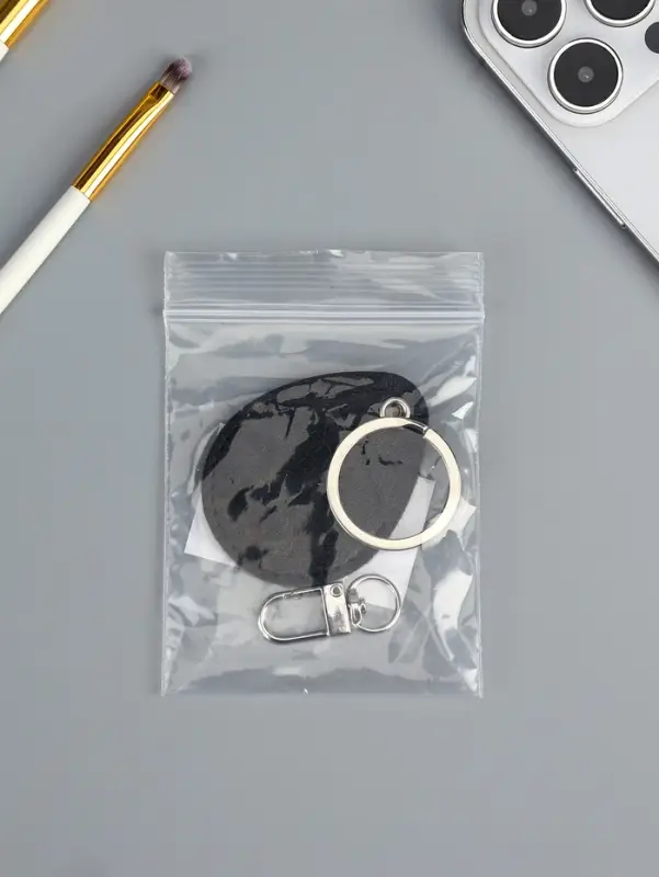 Брелок чехол для магнитных ключей, капля, чёрный 4,4х5,5 см