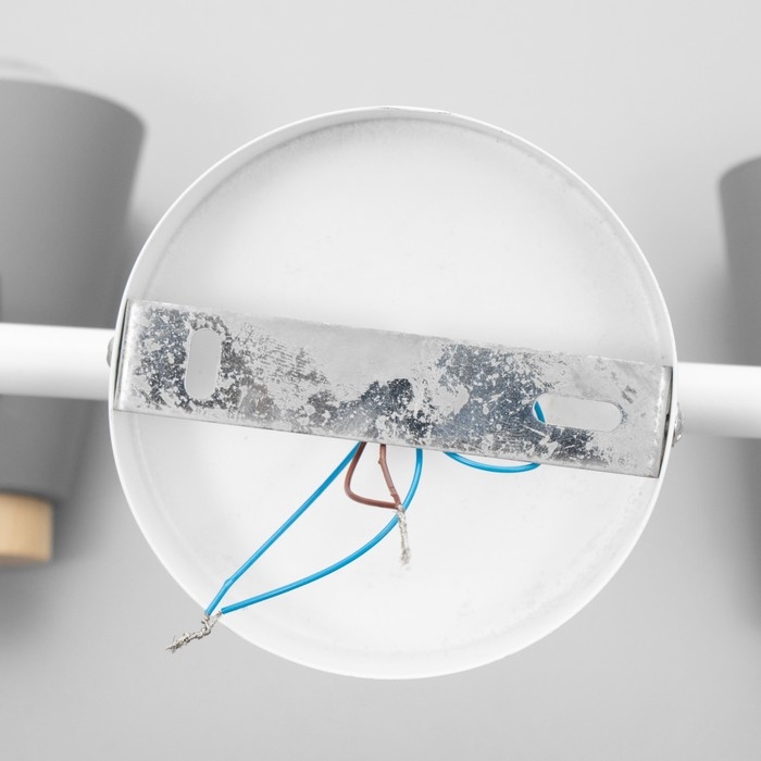 Спот Спот "Конус" 2х40Вт Е27 серый 30х12х16 см