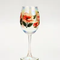Бокал &laquo;Нежные цветы&raquo;, 360 мл