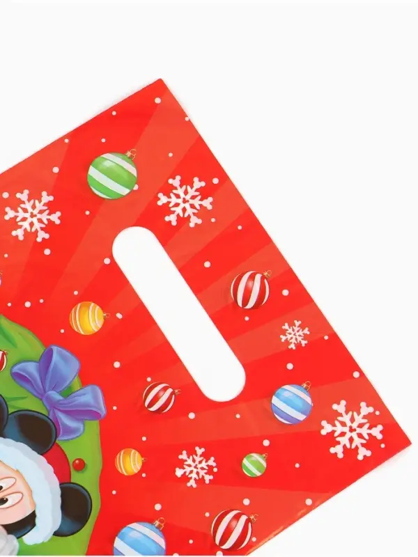 Пакет подарочный полиэтиленовый набор 10 шт., &laquo;С Новым годом&raquo;