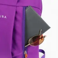 Рюкзак спортивный TEXTURA, на молнии, с карманом, размер 20&times;11&times;39 см, фиолетовый