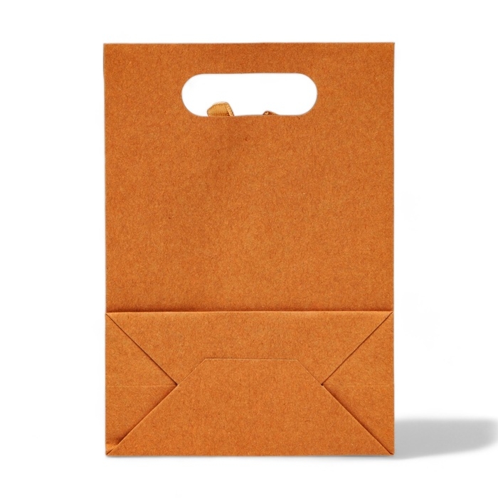 Коробка-пакет, крафтовая с окном, 20 х 14 х 7 см