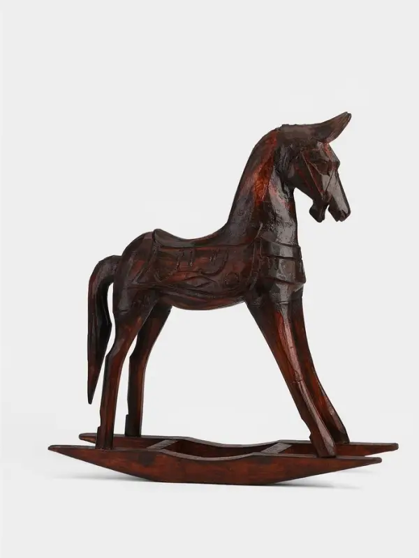 Сувенир интерьерный &laquo;Лошадка-качалка&raquo;, 42&times;12&times;43 см, дерево, коричневый