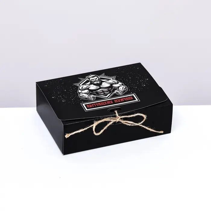 Коробка складная подарочная «Настоящему мужчине» 16.5×12×5 см Коробка складная подарочная «Настоящему мужчине» 16.5×12×5 см