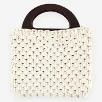 Ручки для сумки (2шт цена за пару) дерево 10*18см корич без прорези АУ