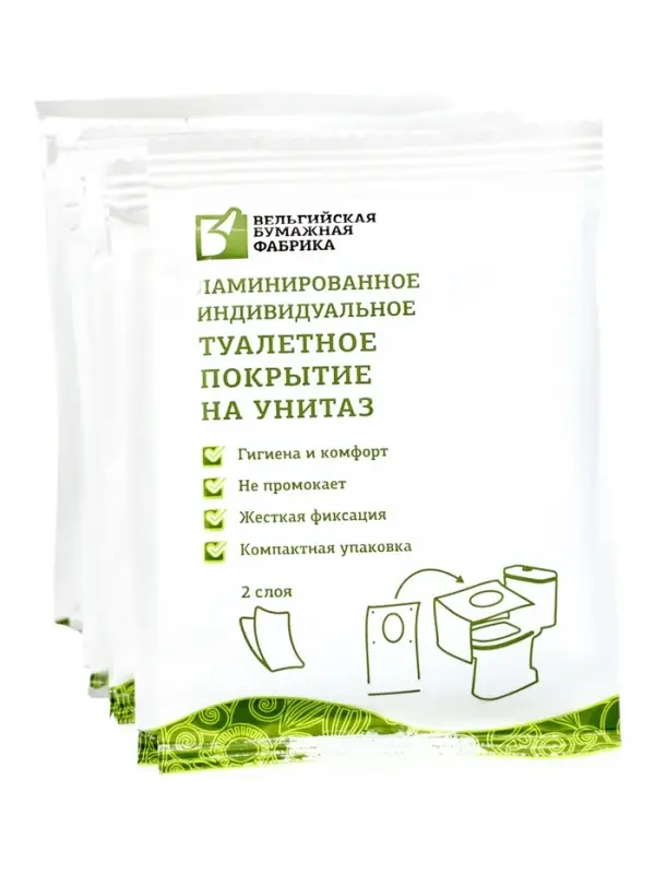 Ламинированное индивидуальное туалетное покрытие, голубое, 40&times;60 см